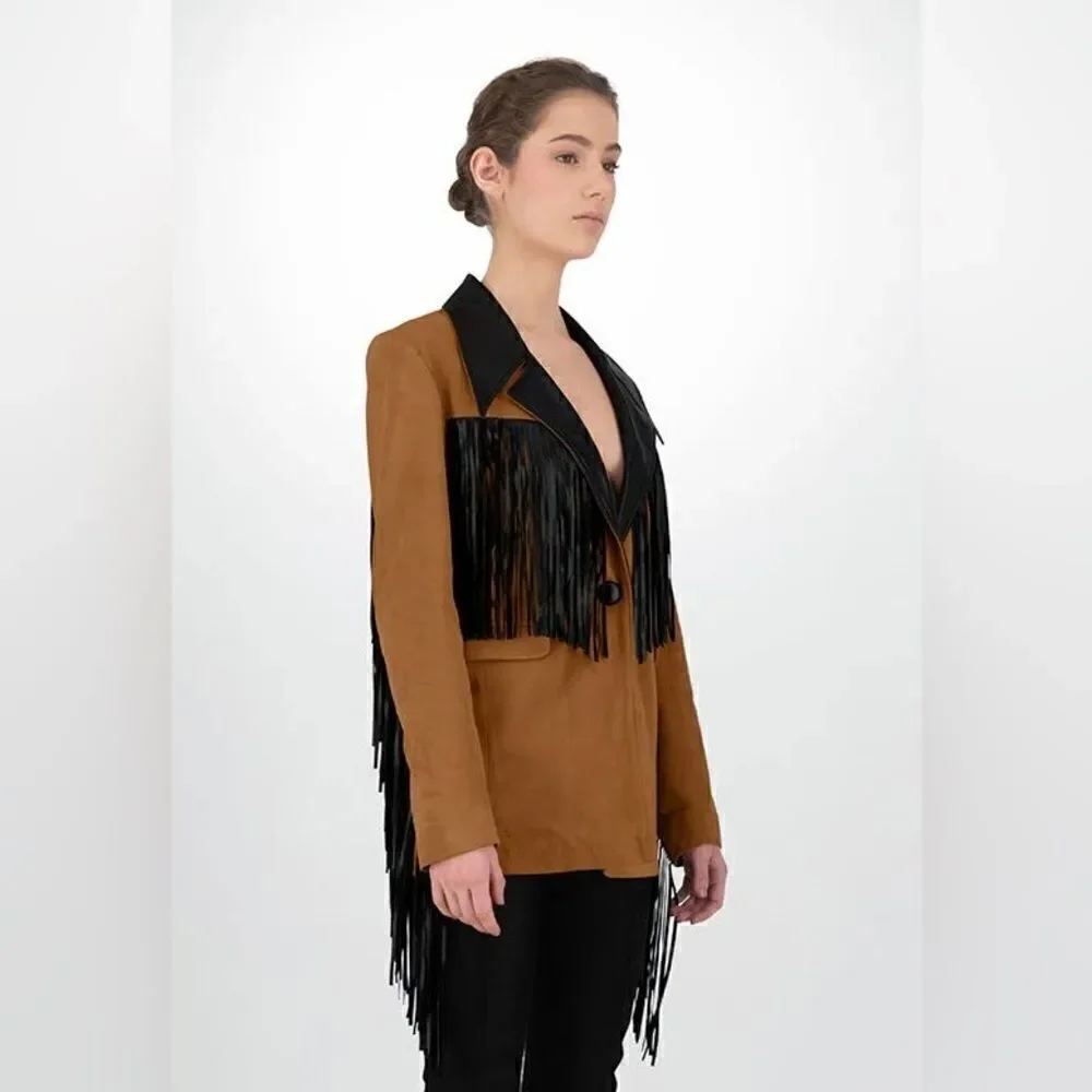 New DANCASSAB PATSY Leather Jacket size S